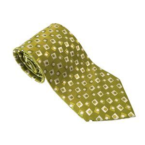 Belisi 100% Silk Hand Made Tie - Chartreuse Green Extra Long 64.5" x 4"